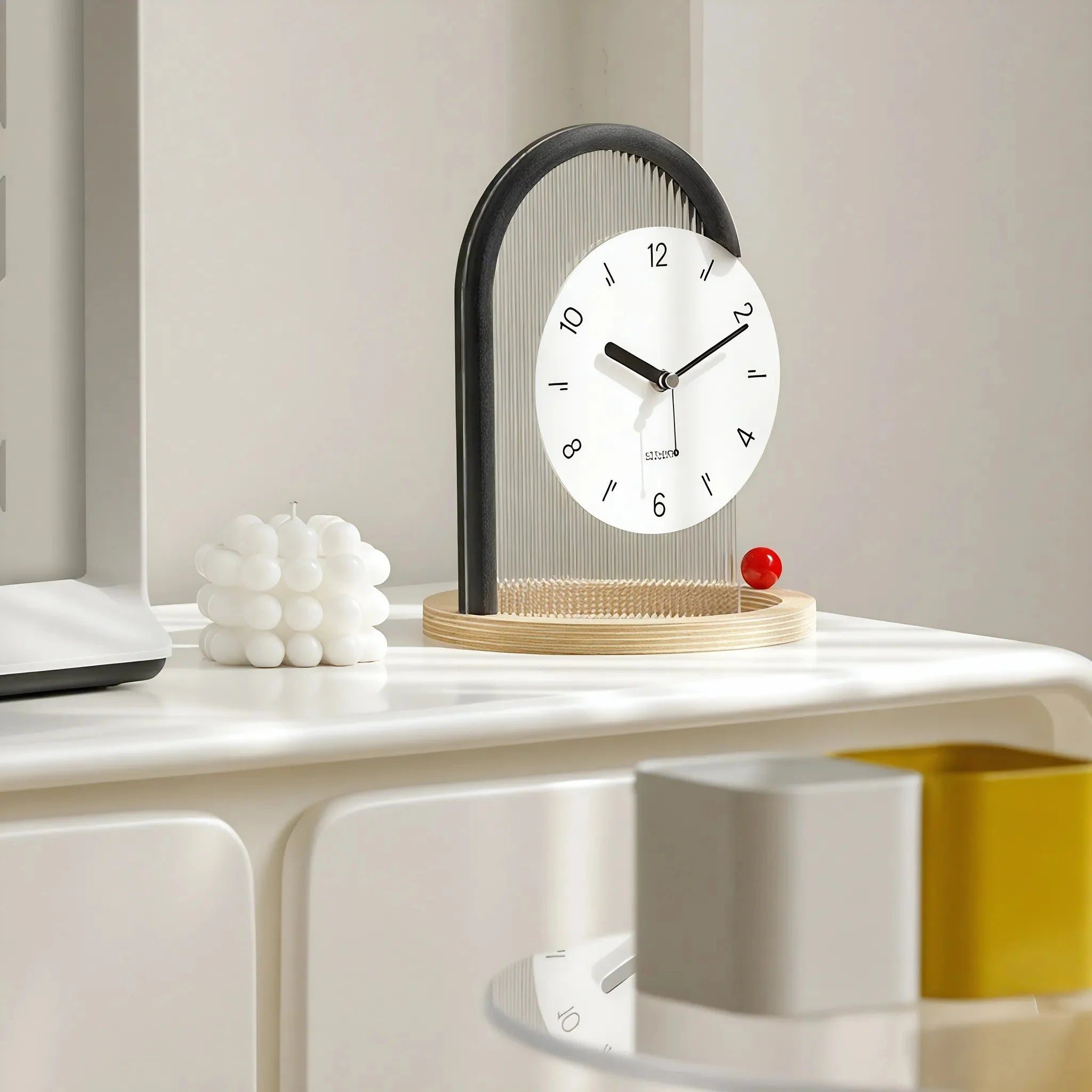 Sleek Arch-Frame Table Clock