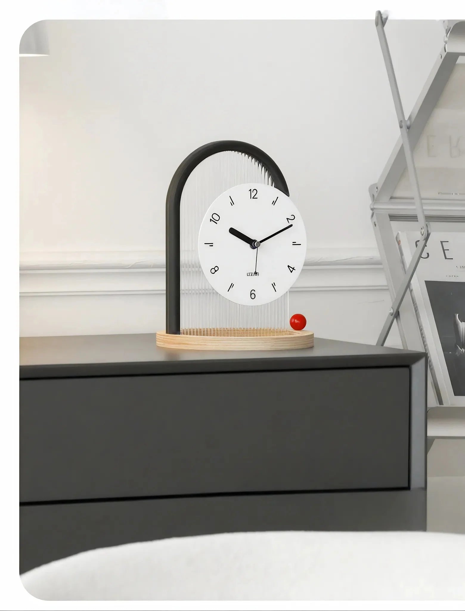 Sleek Arch-Frame Table Clock
