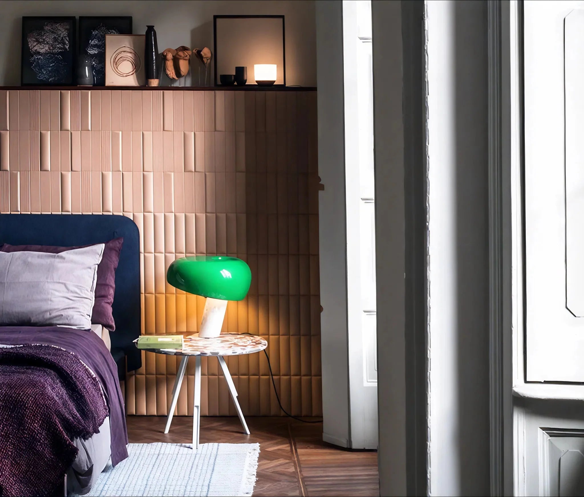 SNOOPY | Retro Marble Table Lamp