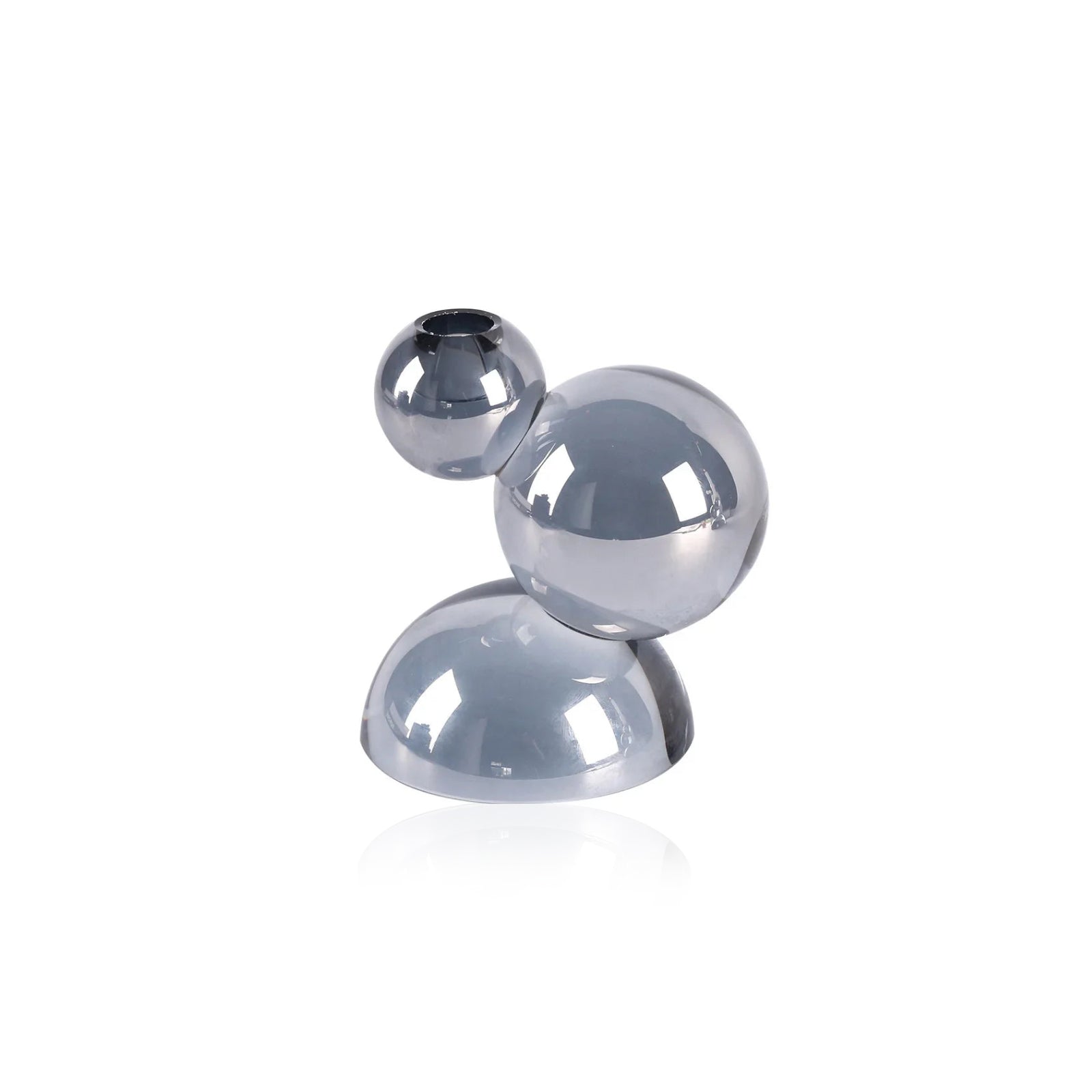 Crystal Candle Holders - Handcrafted Stacked Ball Design