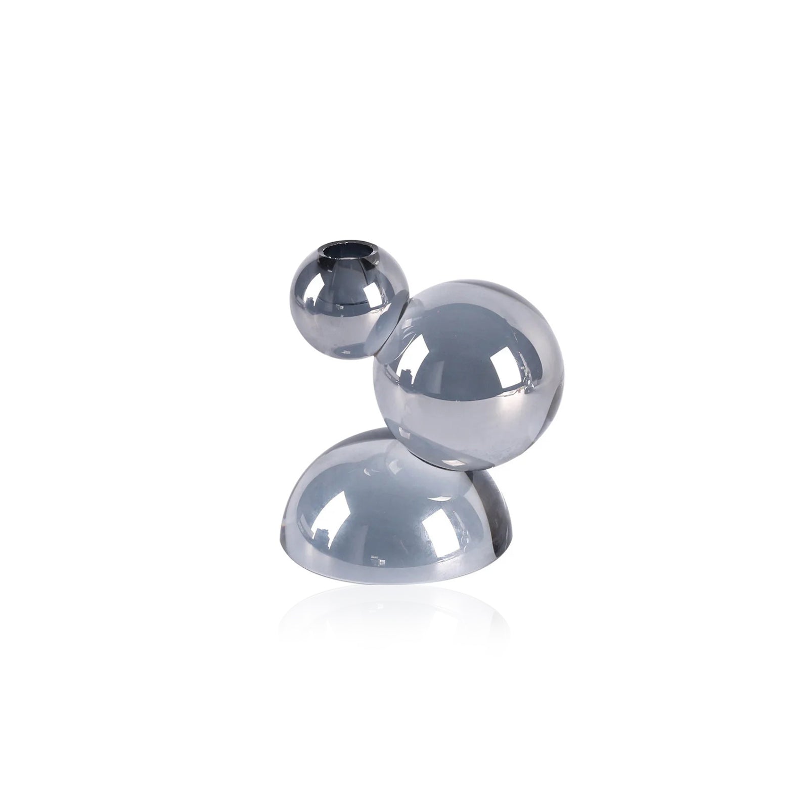 Crystal Candle Holders - Handcrafted Stacked Ball Design