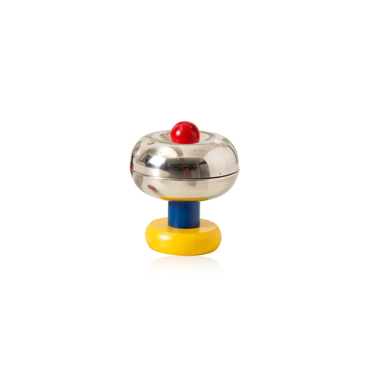 Stainless Steel Ashtray - Retro Ball Design, Small & Durable