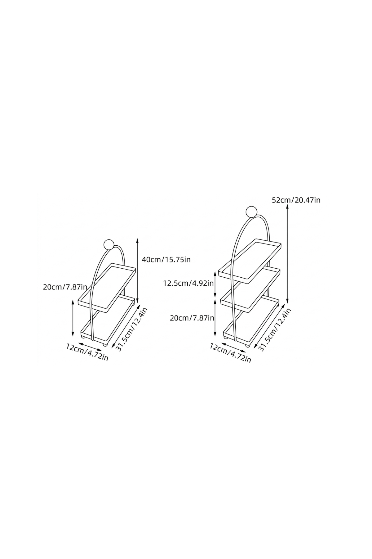 ARCH-LUXE | Stainless Steel Storage Rack