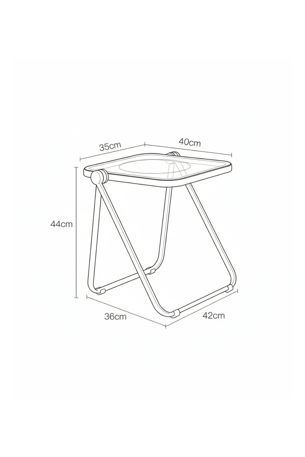 MODERNIST | Color Pop Folding Accent Table