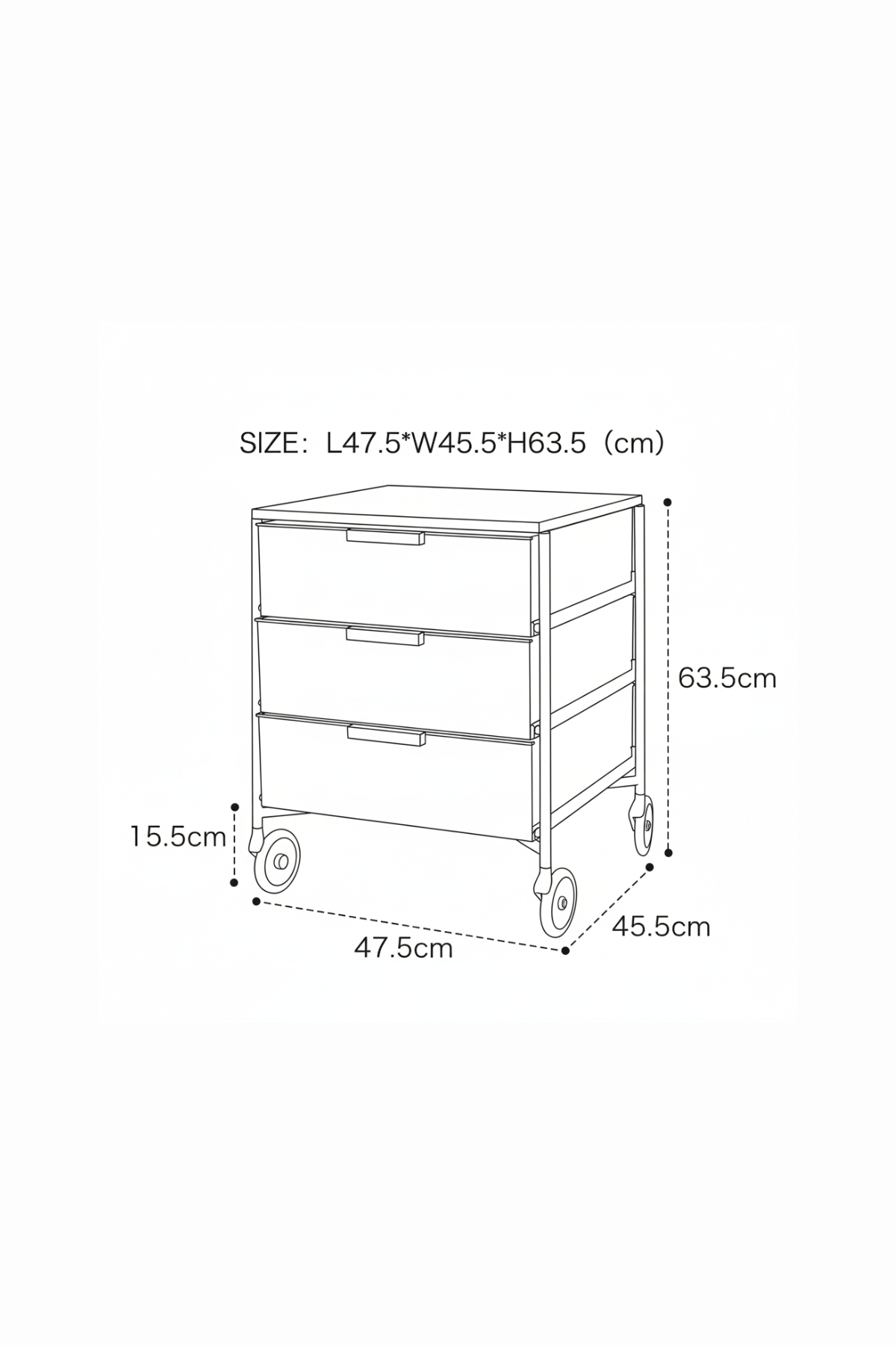 MOBIL | 3-Drawer Roller Harmony Trolley