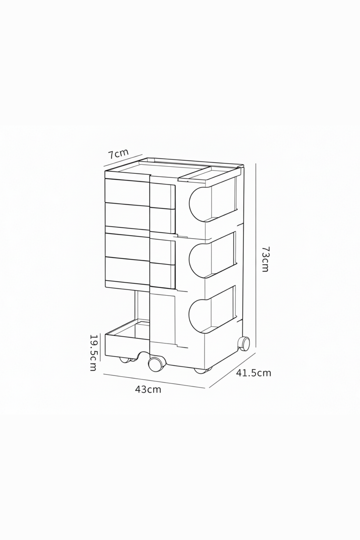 POPPY | Perfection Rolling Modular Cabinet