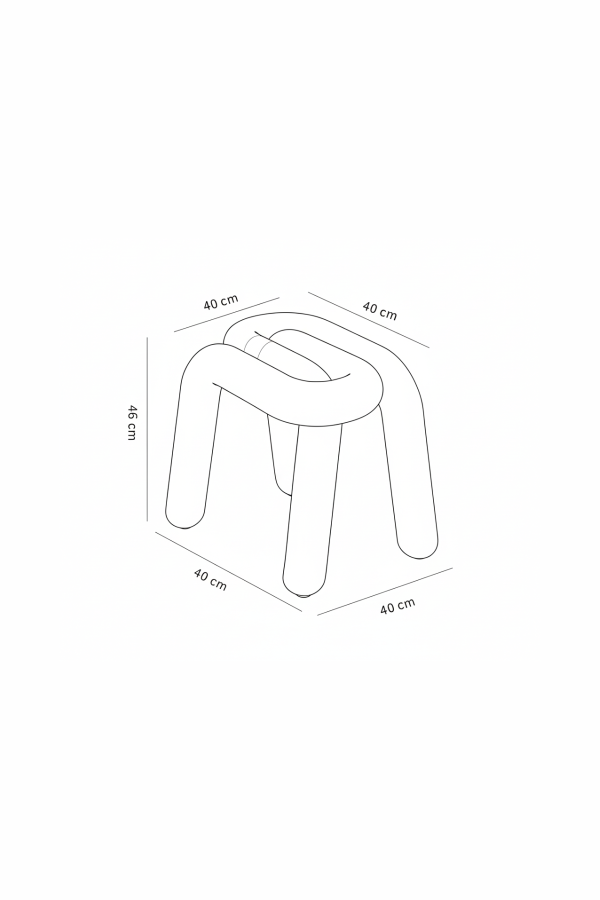 FUNKY FORM | The Bold Bouclé Loop Stool