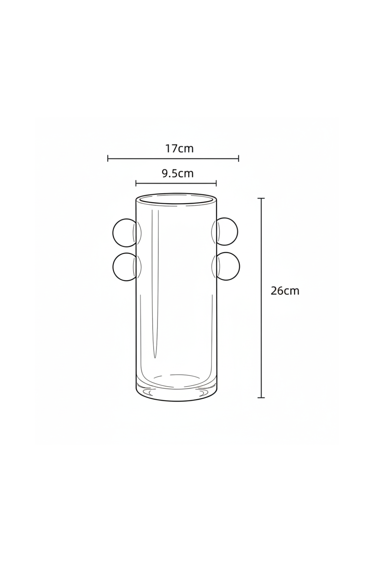 ARTISANAL GLASS | Handcrafted Vase with Sculptural Accents