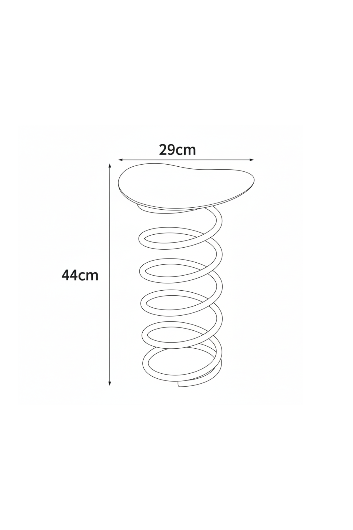 COIL PERCH | Vibrant Spiral Stool-Table Combo