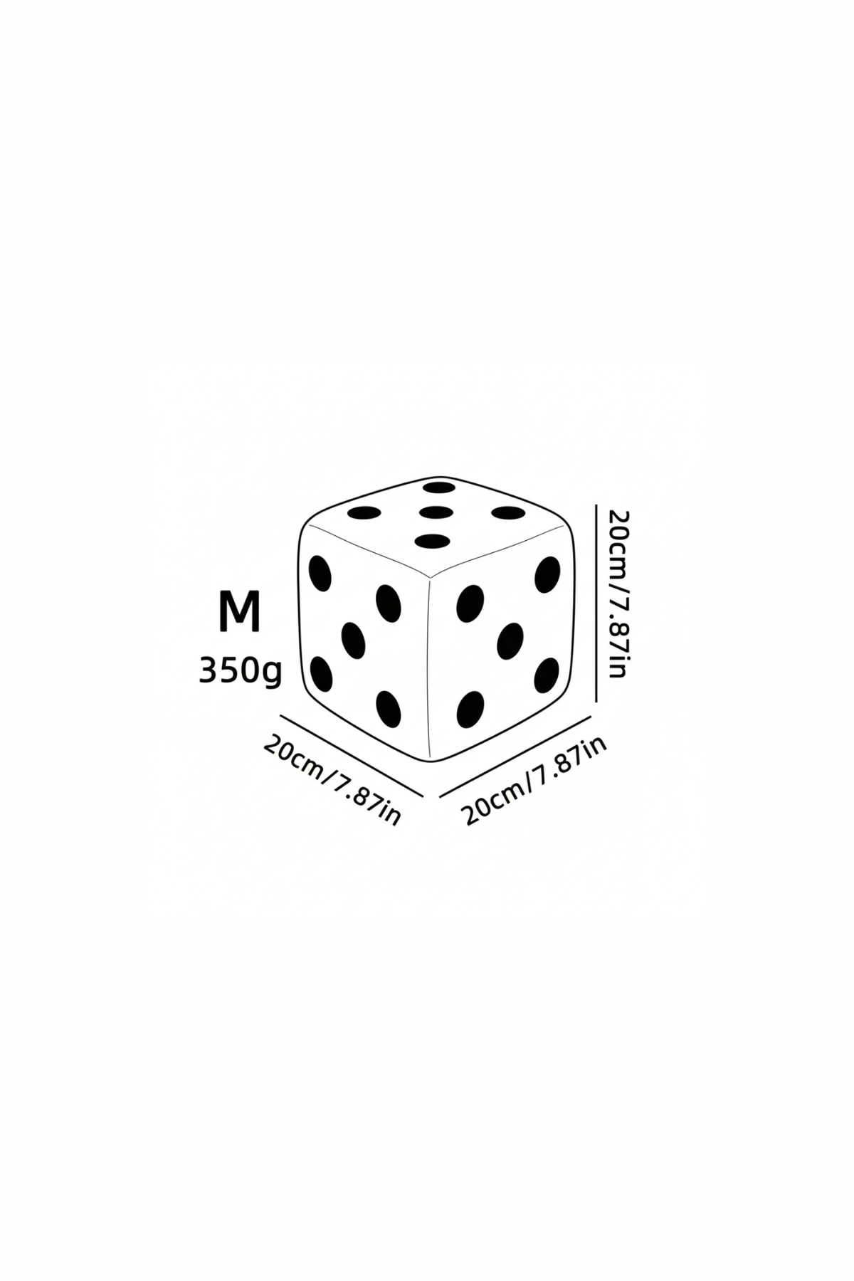 DICE-LUXE | Nordic Embroidered Plush Cube