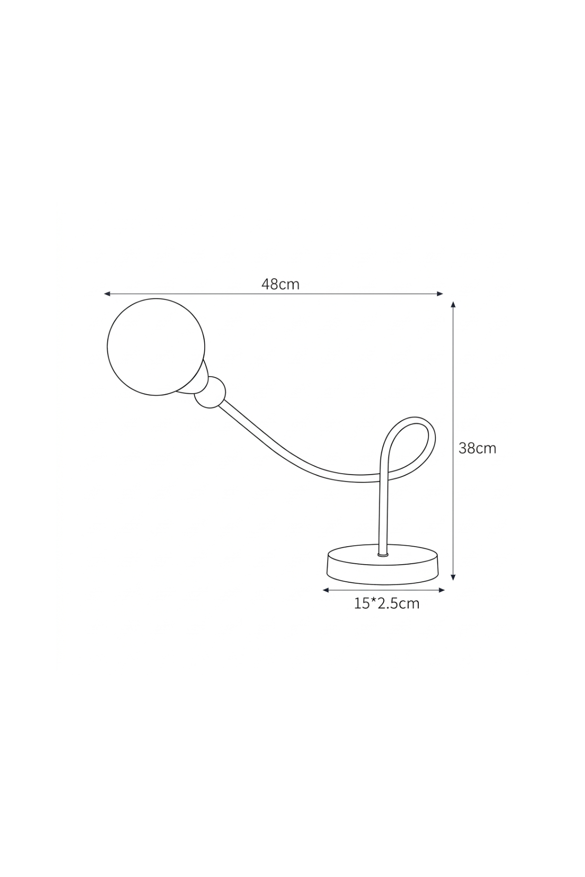 RIBBON-GLOW | Contemporary Twisted Accent Lamp