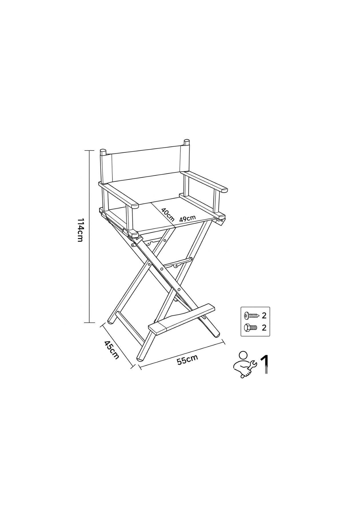 STUDIO-CHIC | Aluminum Director’s Chair