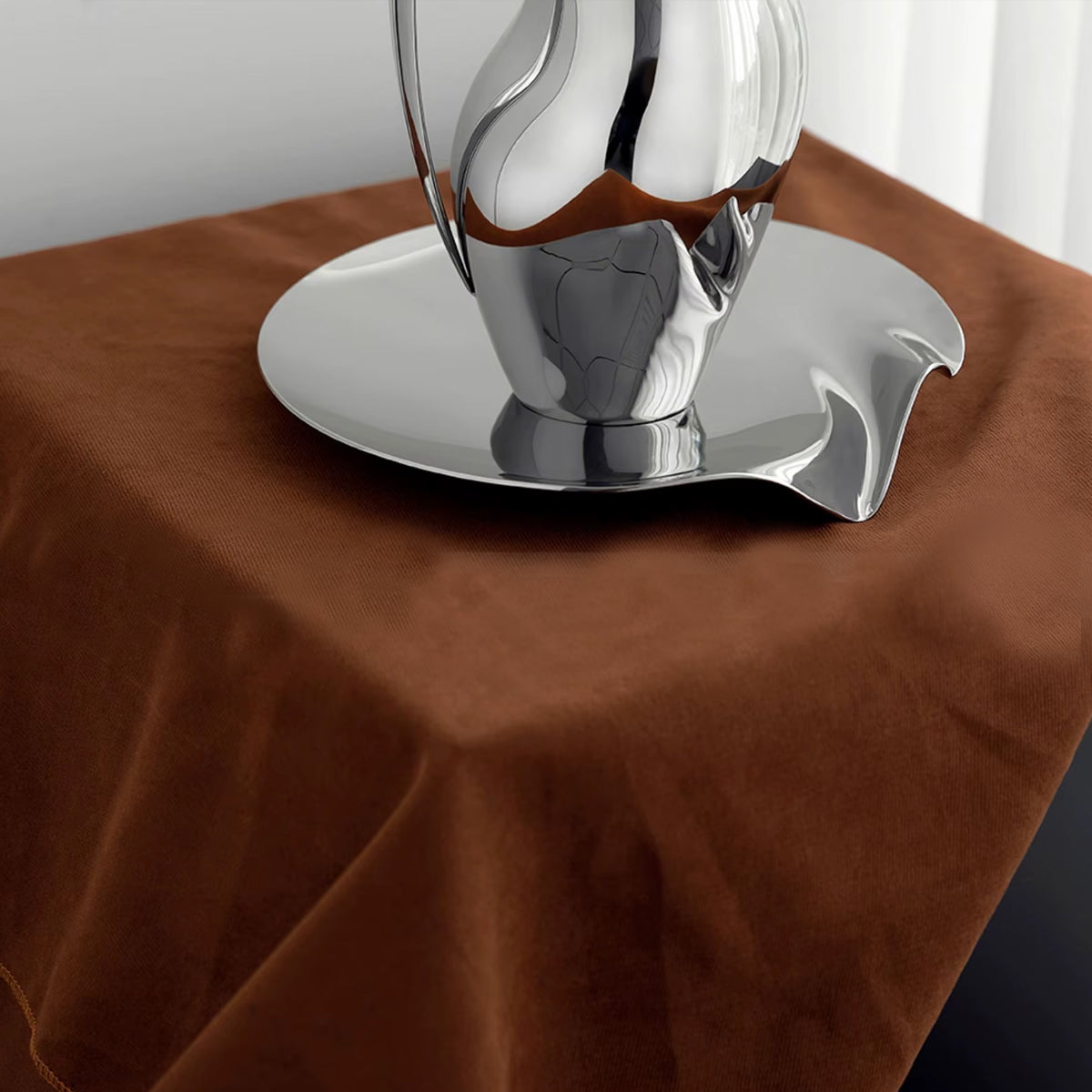 Stainless Steel Tray - Contemporary Organic Shape Platter
