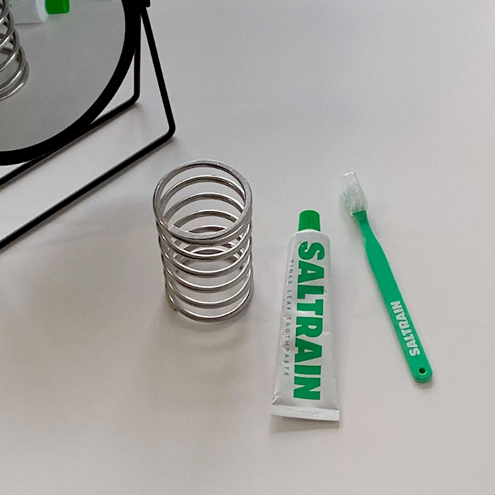 Stainless Steel Spring Stand | Cylindrical Holder 2x4.5" Small Durable