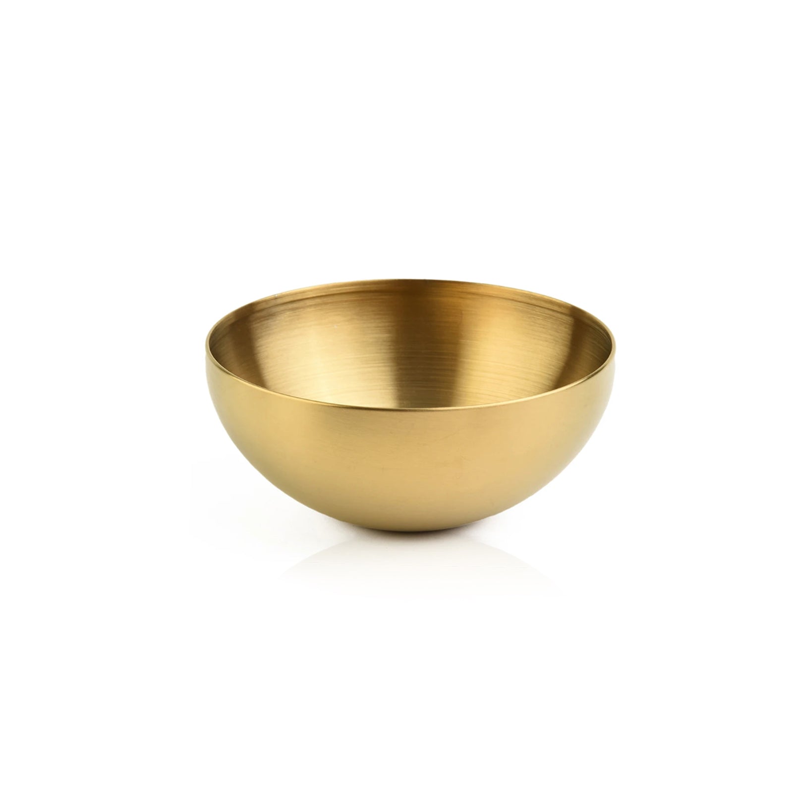 Stainless Steel Salad Bowl - Durable Double Layered Metal Bowl