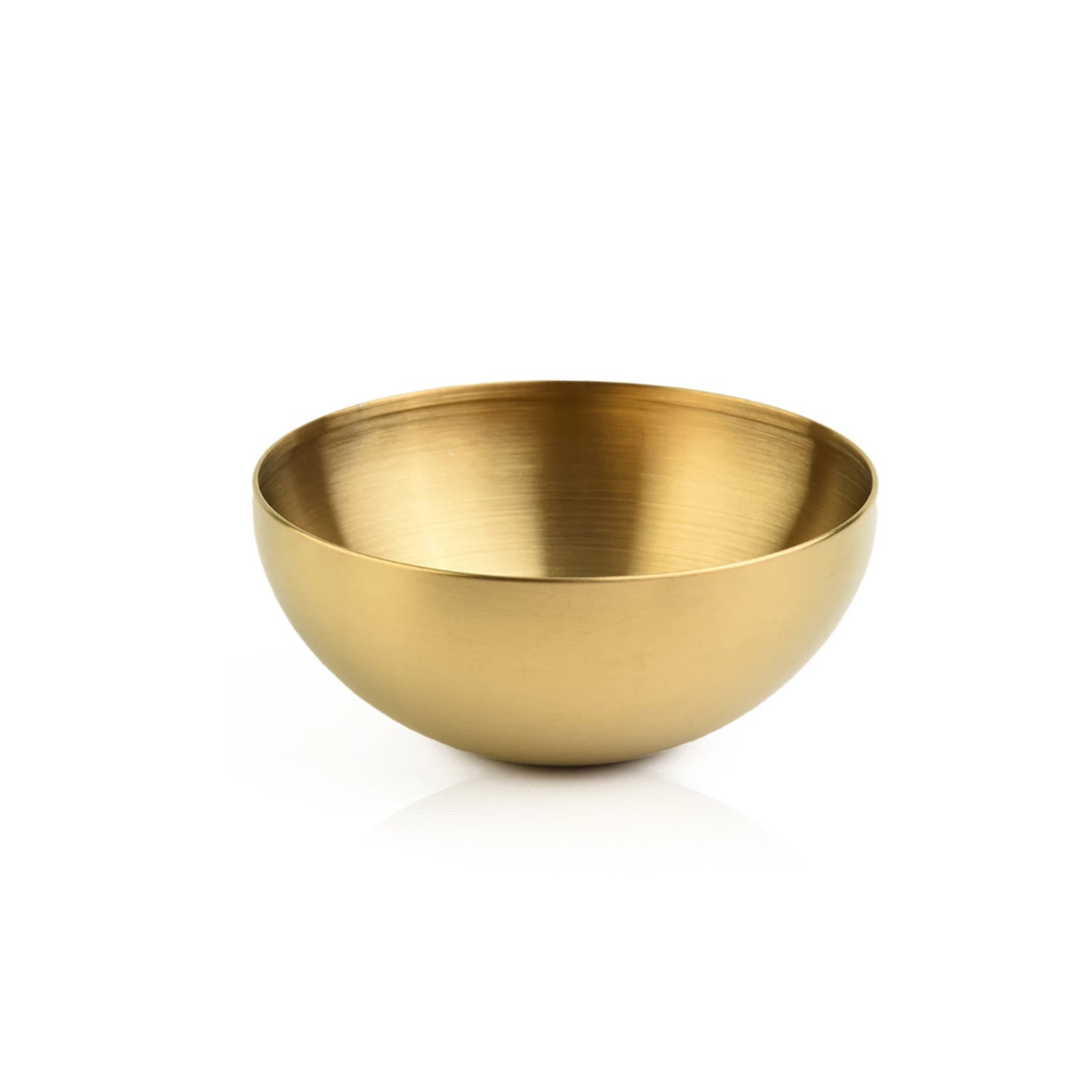 Stainless Steel Salad Bowl - Durable Double Layered Metal Bowl