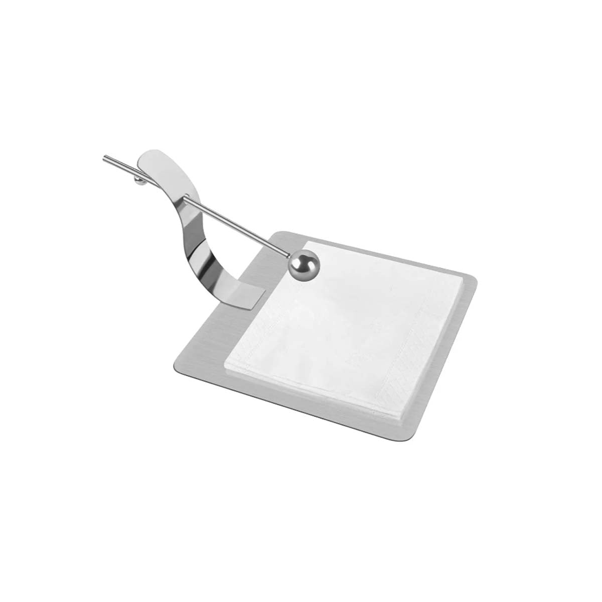 Stainless Steel Napkin Holder – Seesaw Design, Durable Metal Organizer