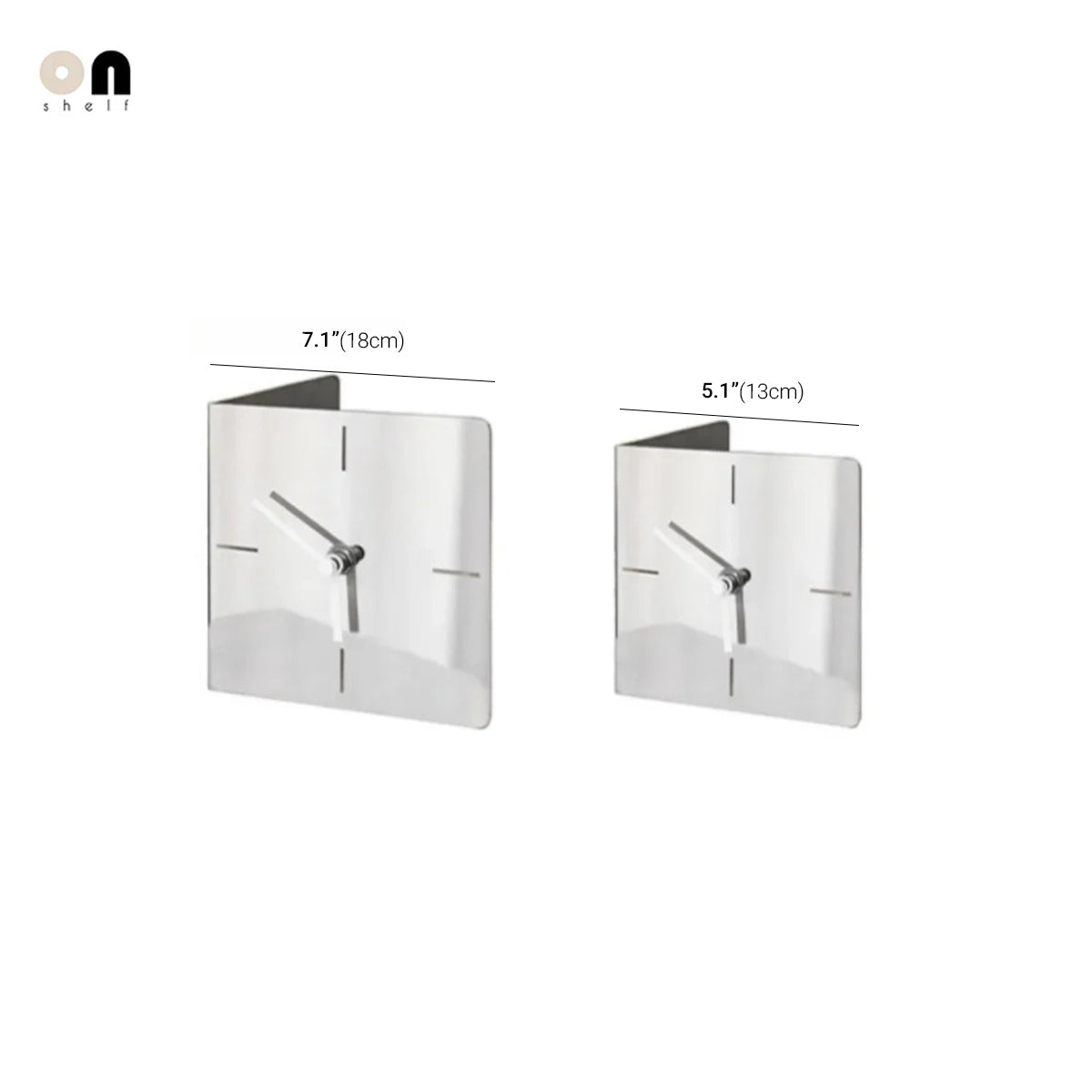 Stainless Steel Table Clock - Functional Industrial Piece