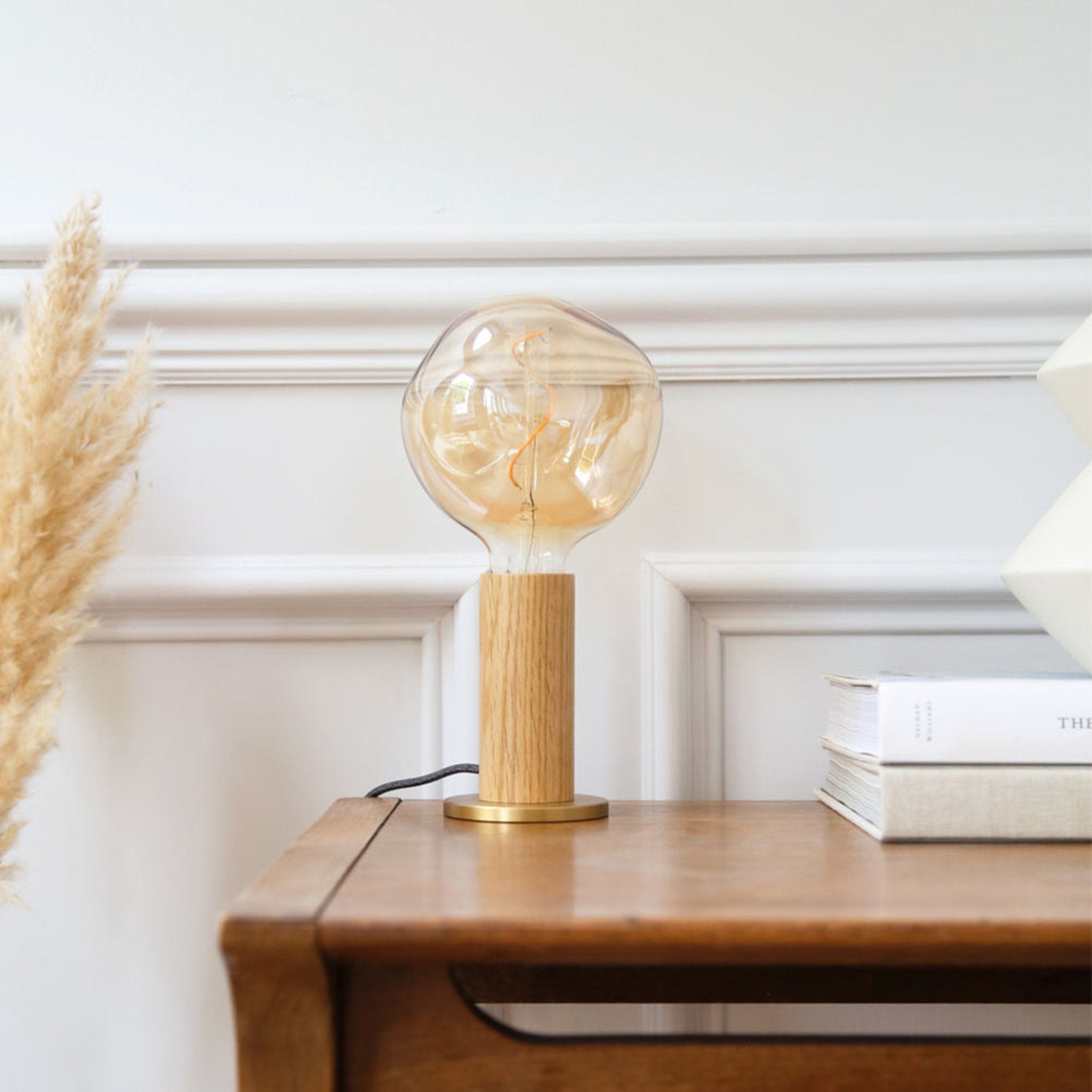 Tala Knuckle Table Lamp - Solid Wood, Dimmable LED Light