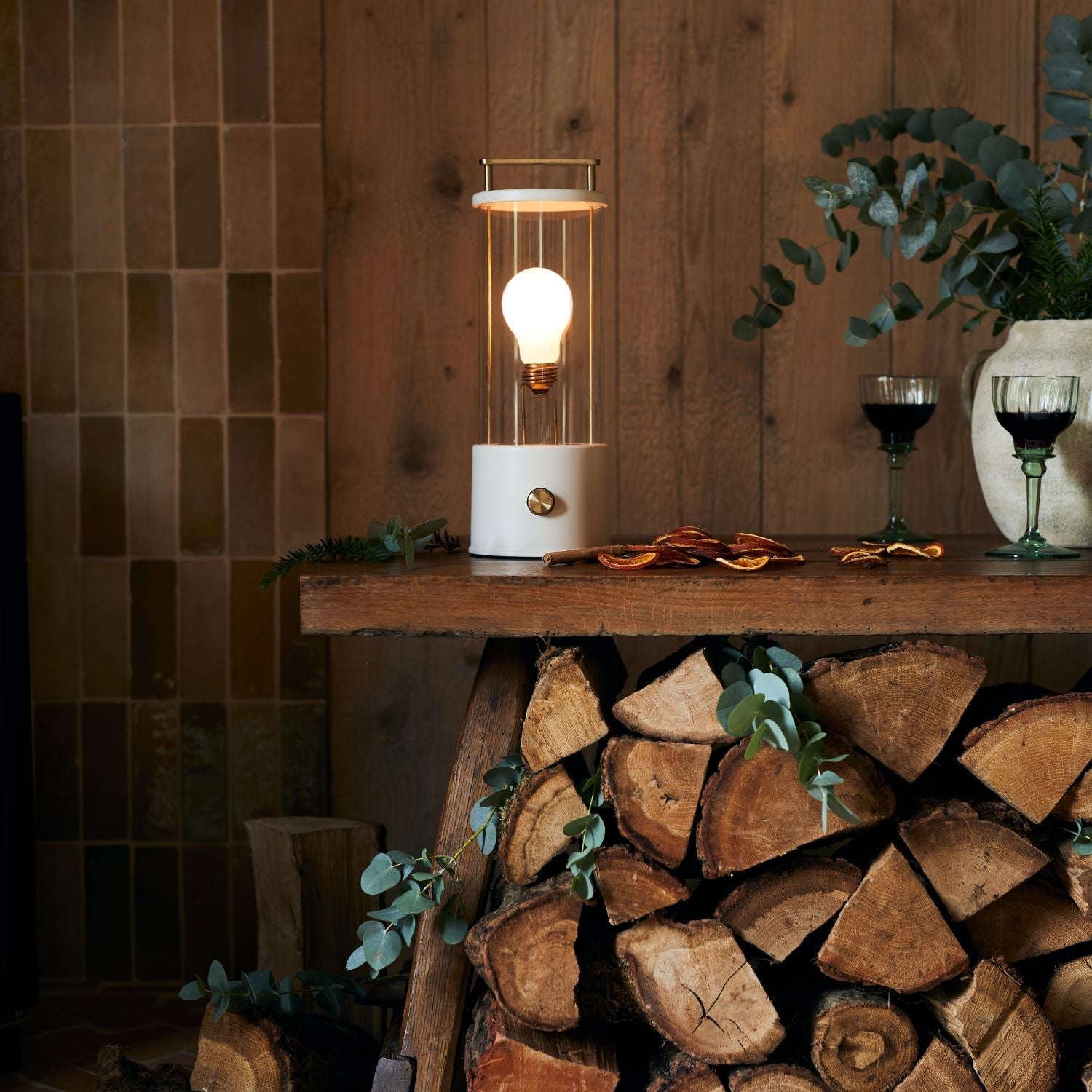 Portable Table Lamp - Cordless Rechargeable Warm Dimmable Light