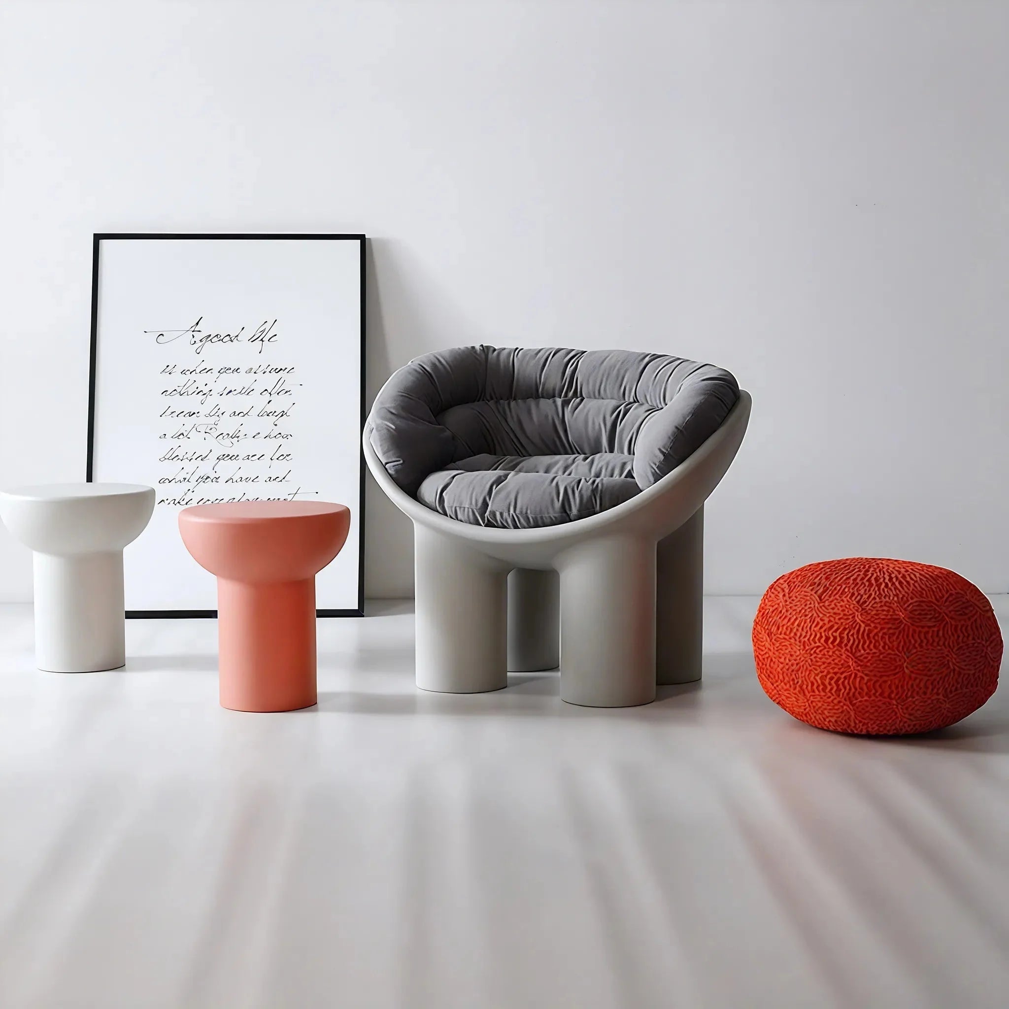 THE ROLY POLY | "Elephant Leg" Statement Armchair