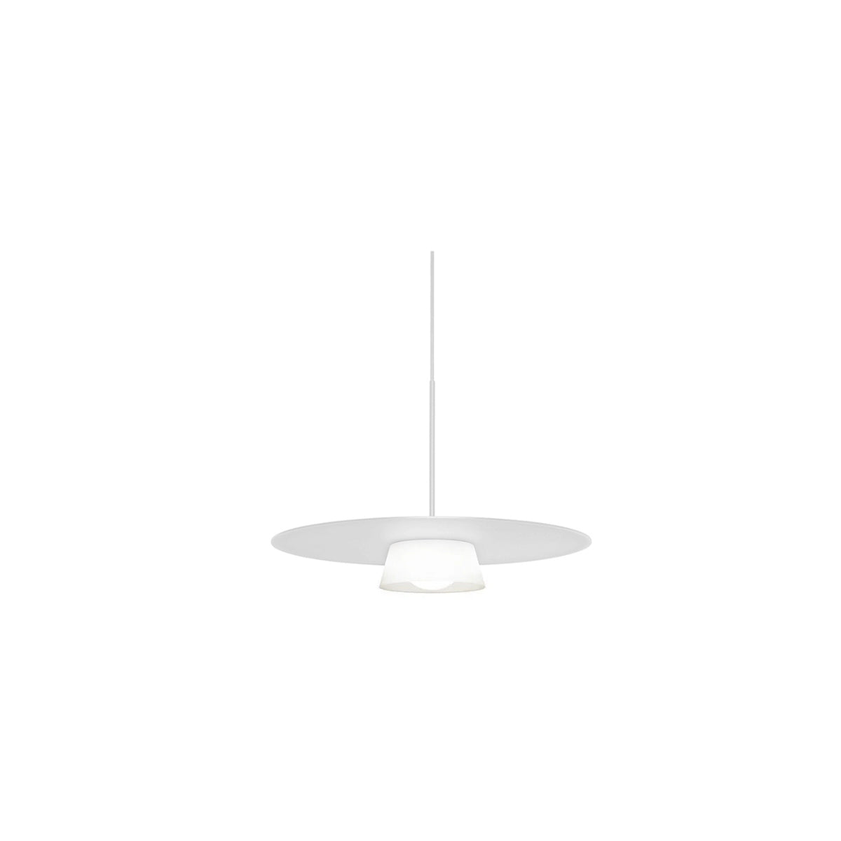 Pendant Ceiling Light - Thin Round Metal Plate Modern LED