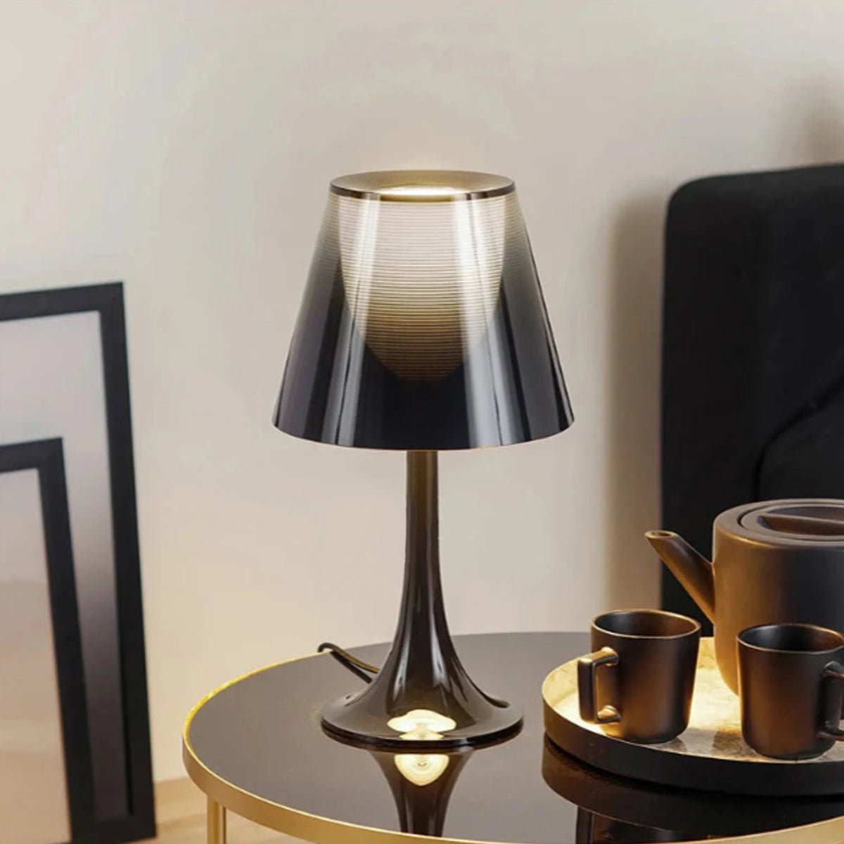 Transparent Table Lamp - Acrylic Cup Light, Modern Desk Lamp