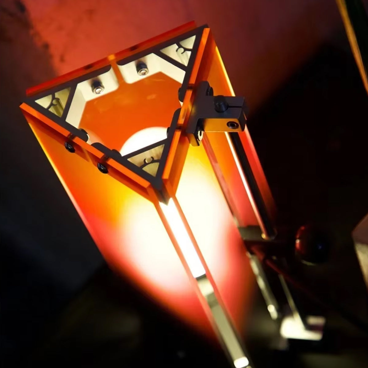 Acrylic Table Lamp - Industrial Sunset Glow Lamp