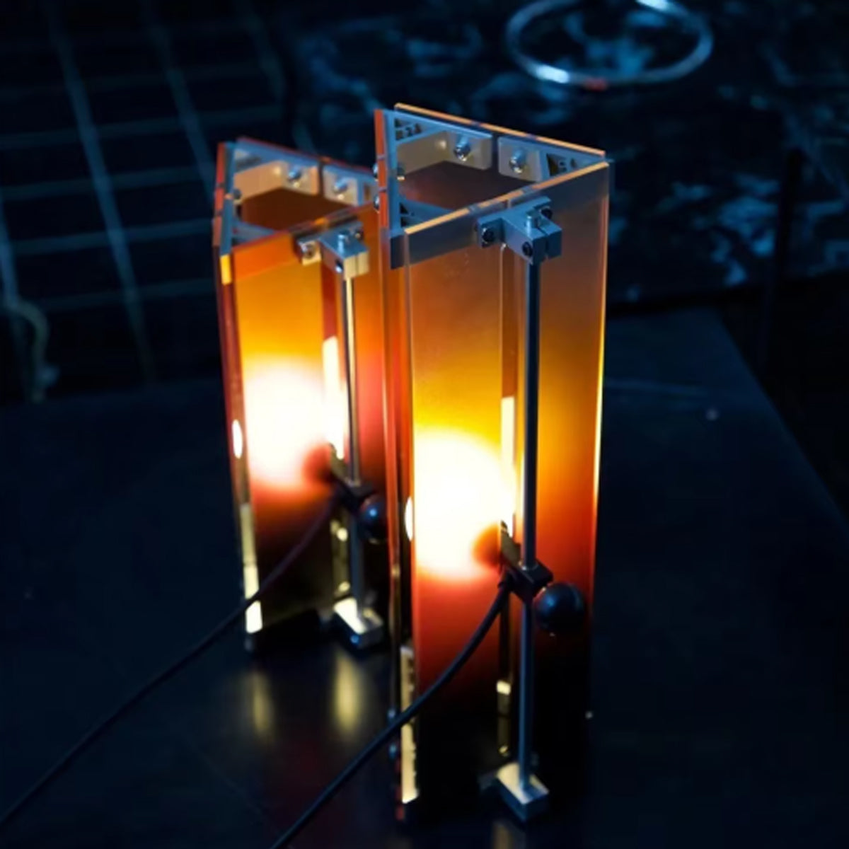 Acrylic Table Lamp - Industrial Sunset Glow Lamp