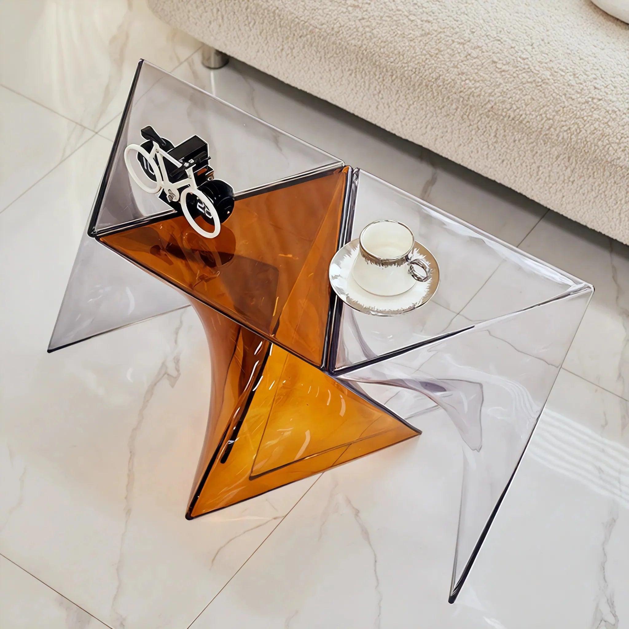 TWIST-CUBE | Nordic Sculptural Acrylic Table