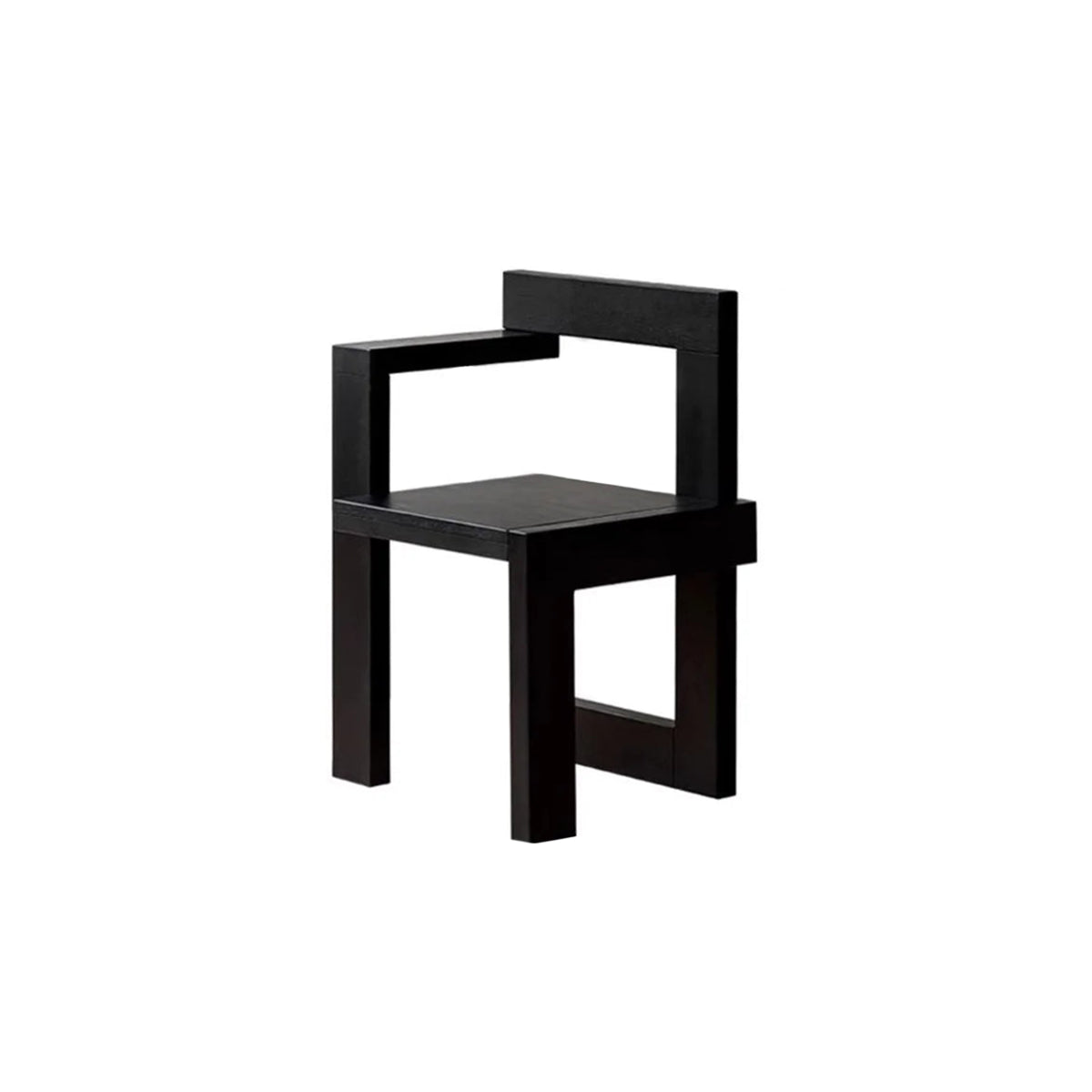 Vintage Oak Wood Chair - Ergonomic Dining Seat