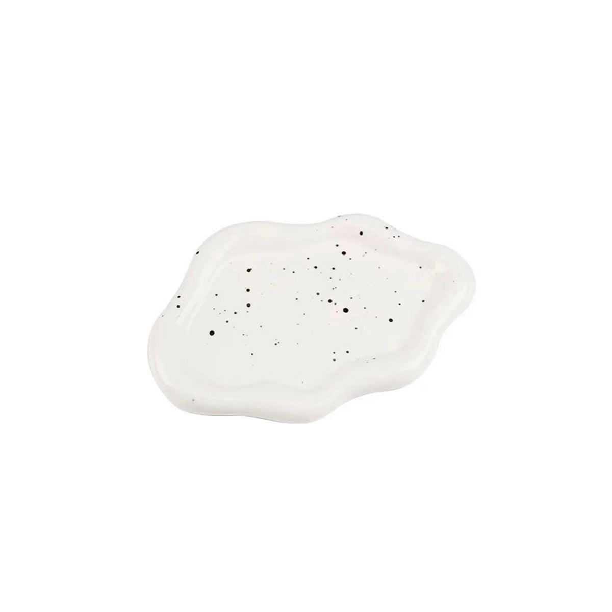 Ceramic Plate Tray - Elegant Irregular Shape Snack Tray