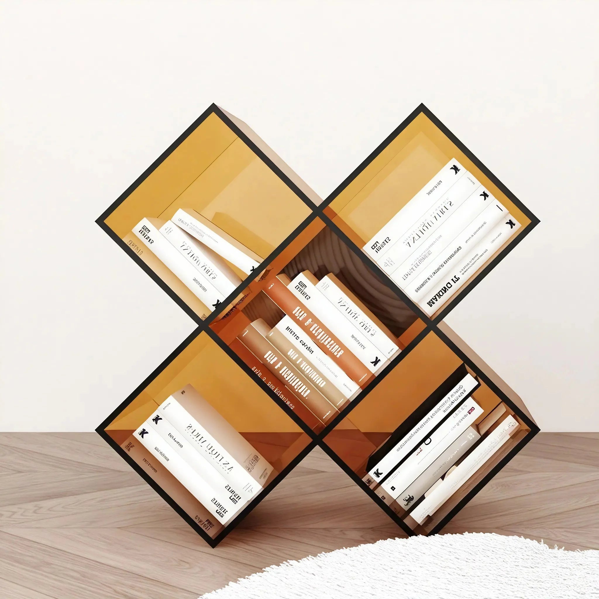 X-CUBE | Geometric Prism Acrylic Shelf