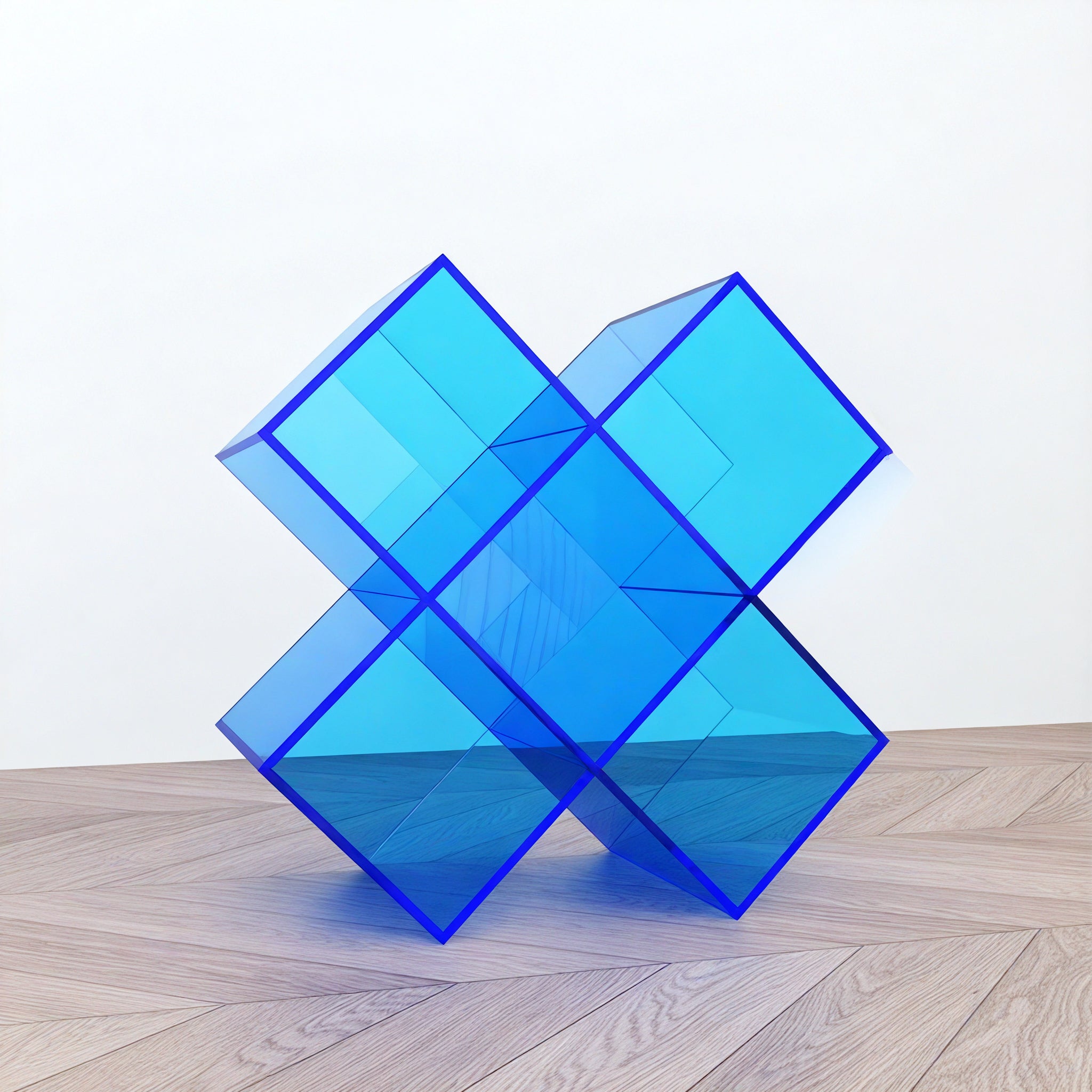 X-CUBE | Geometric Prism Acrylic Shelf