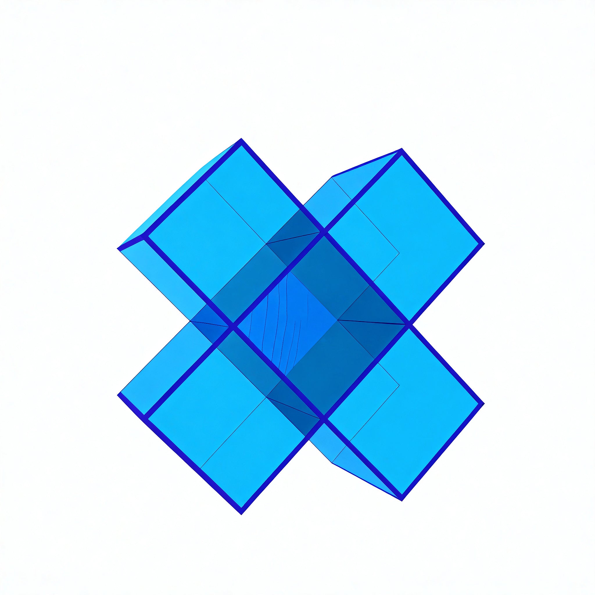 X-CUBE | Geometric Prism Acrylic Shelf