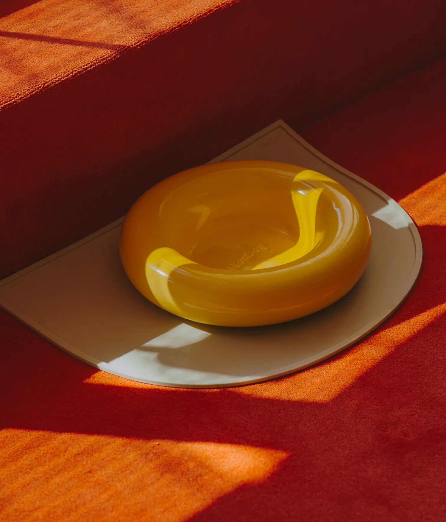 Yellow ceramic bowl