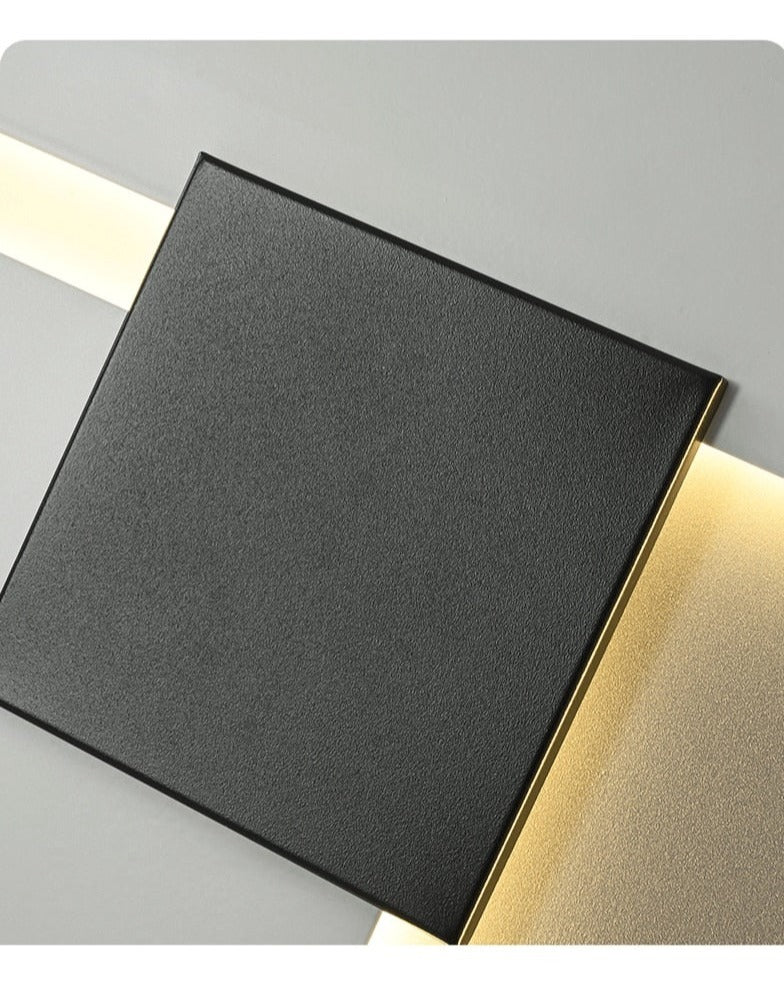 Abstract Wall Lamp – Modern Black White Geometry Fixture
