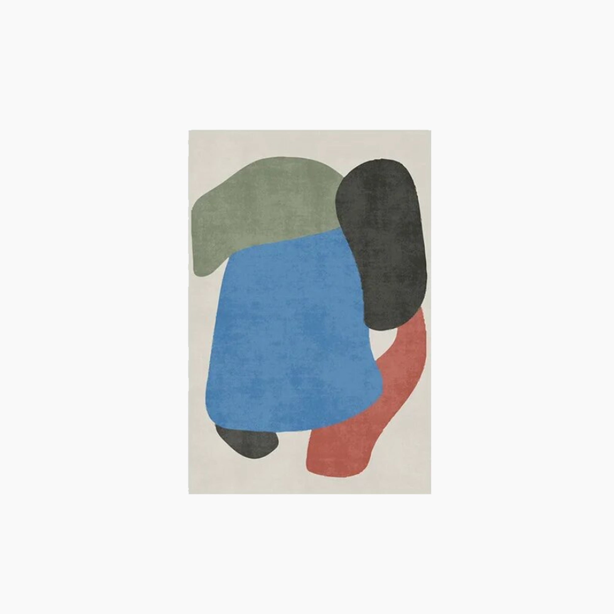 Abstract Art Carpet - Modern Area Rug, Vibrant Design