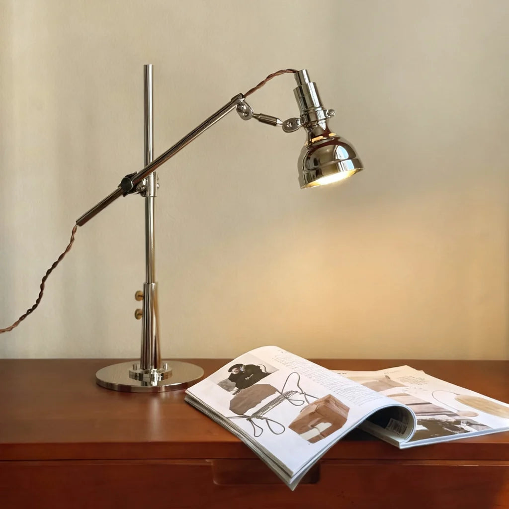 adjustable swing arm desk lamp