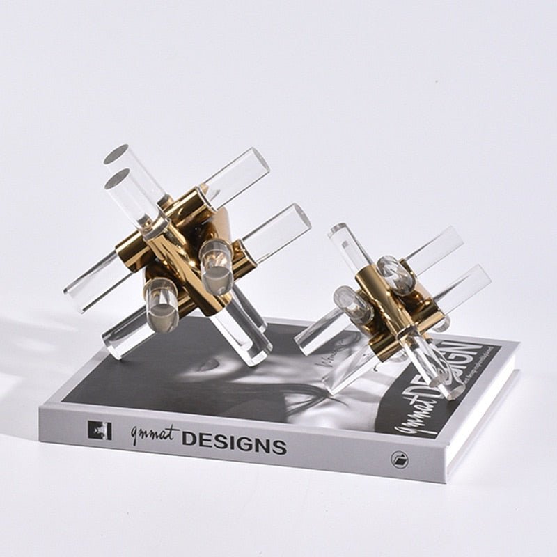 Geometric Cross Ornament – Sophisticated Shelf Decoration