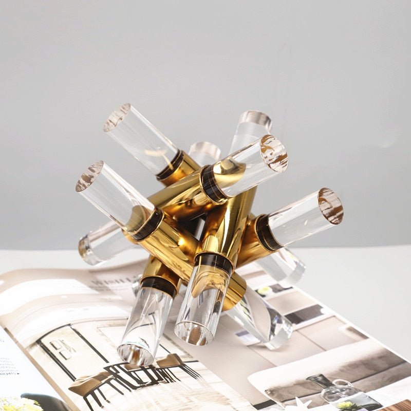 Geometric Cross Ornament – Sophisticated Shelf Decoration