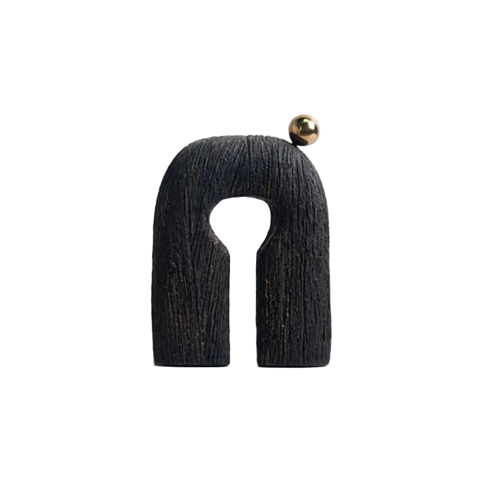 Abstract Art Statue - Ceramic Sculpture with Hand Shaped Curves