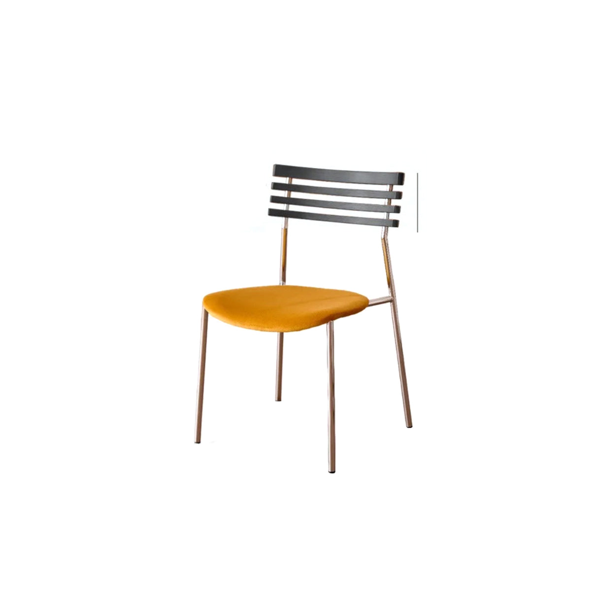 Mid Century Dining Chair - Sculpted Wood Backrest