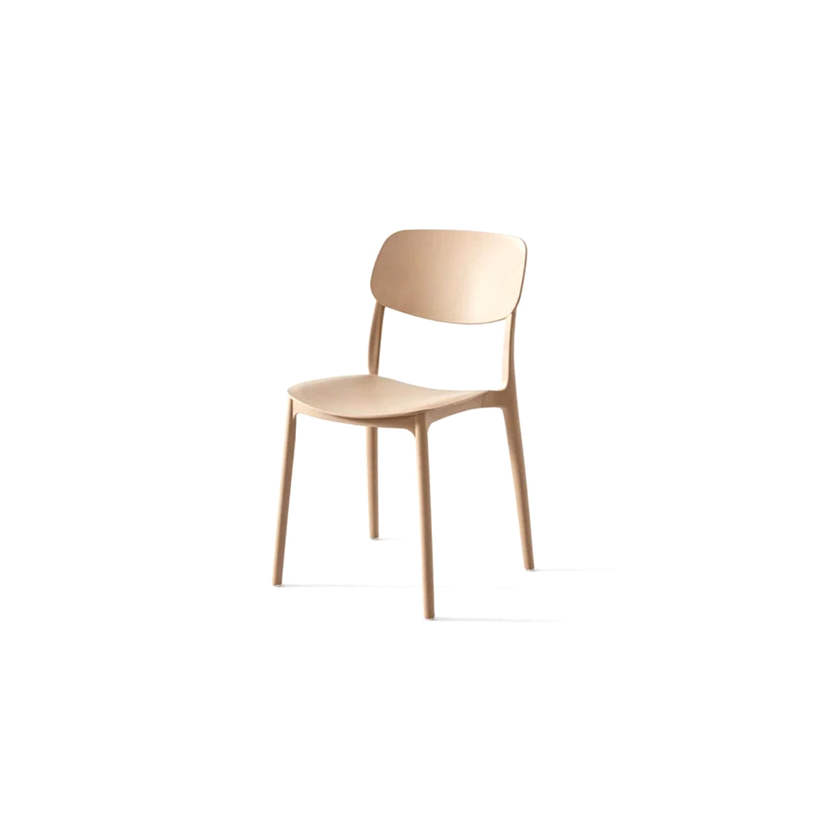 Nordic ABS Dining Chair - Minimalist Plastic Seat