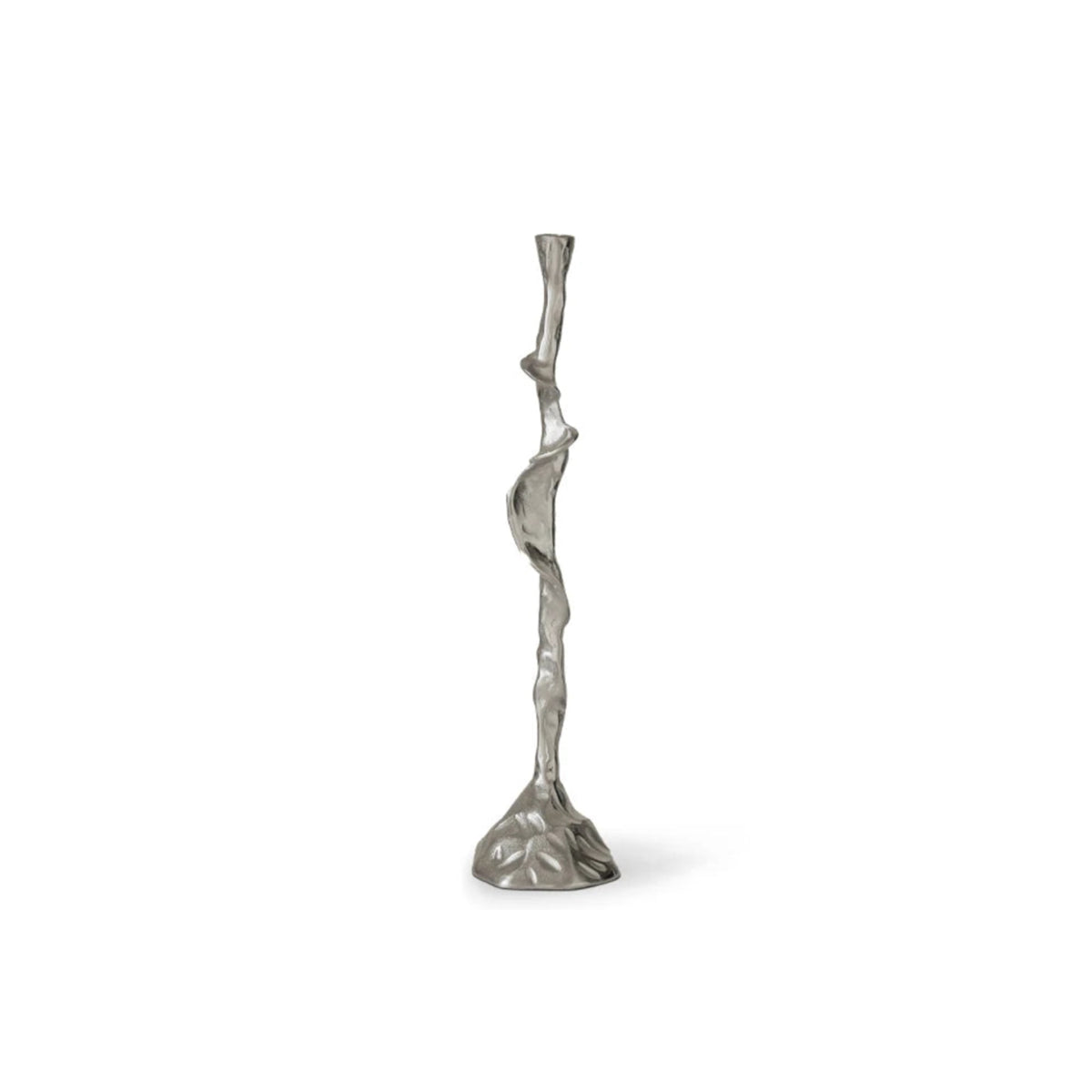 French Candlestick Holder - Retro Carved Alloy Metal Candle Stand