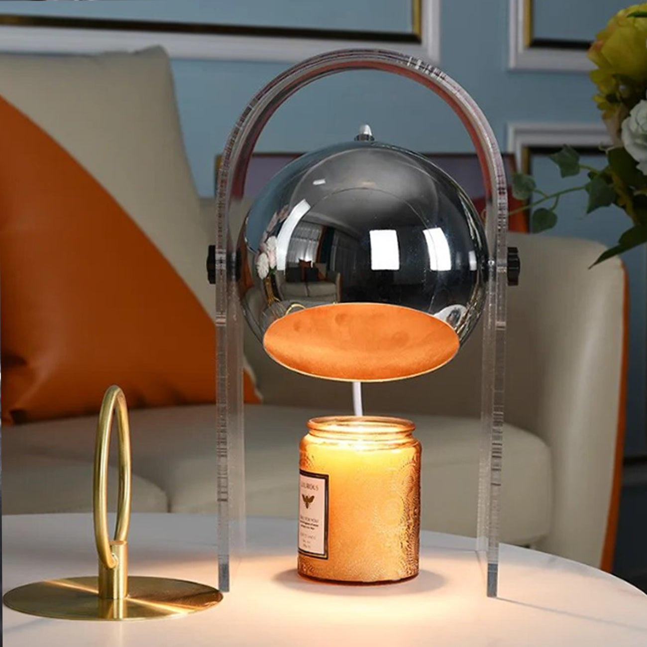 Dimmable Candle Warmer - Transparent Acrylic Lamp