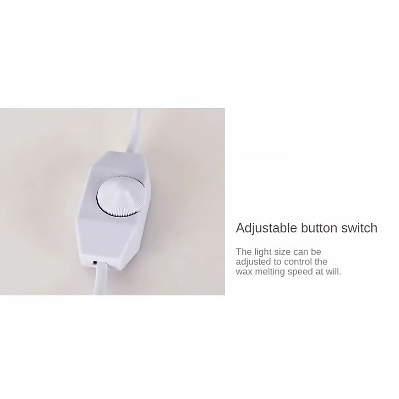 Dimmable Candle Warmer - Transparent Acrylic Lamp
