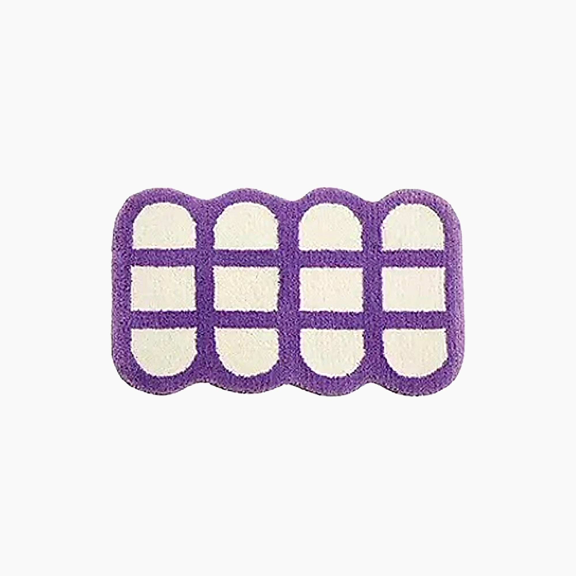 Checker Grid Bath Mat - Contemporary Bathroom Accessory