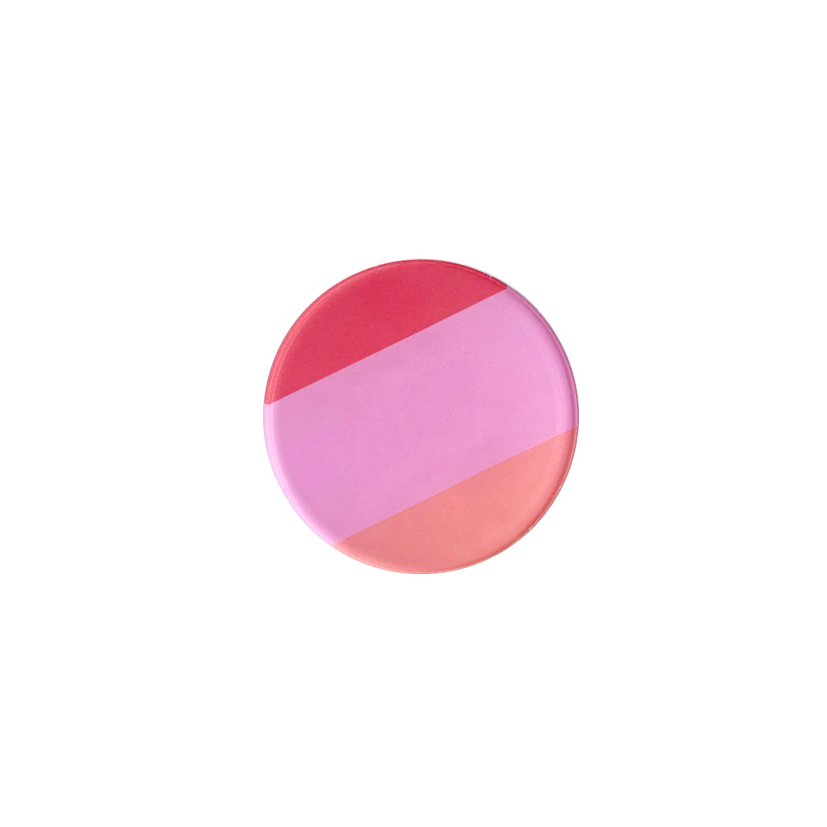Bauhaus Color Coaster | Modern Acrylic Round Table Accent