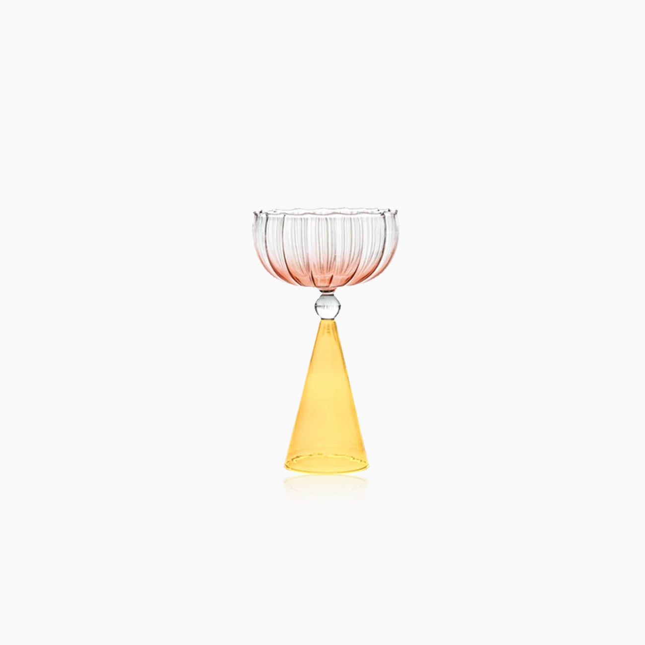 Colorful Cocktail Glass - Cone Shaped Borosilicate Drinkware